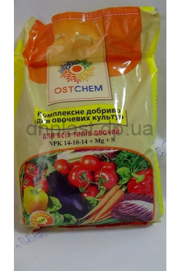 Добриво для овочевих культур 3кг OSTCHEM 14-10-14+Mg+S.
