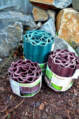 Бордюр волнистый 9м*15 см, коричневый OBFB0915