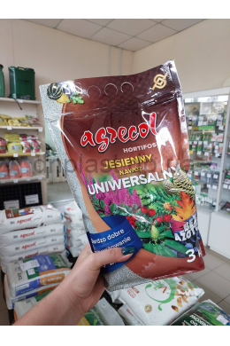 Добриво ОСІННЄ УНІВЕРСАЛЬНЕ Hortifoska 3 кг Аgrecol (гранульоване) Добриво ОСІННЄ УНІВЕРСАЛЬНЕ Hortifoska 3 кг Аgrecol (гранульоване)