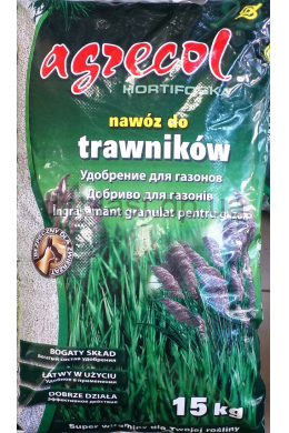 Добриво для ГАЗОНІВ Hortifoska 15 кг 15-5-10 Аgrecol (гранульоване)